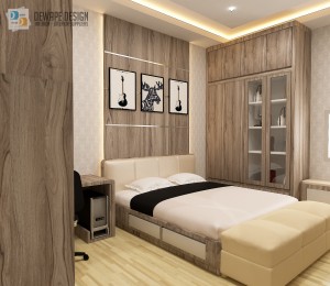 Desain kamar tidur di Malang